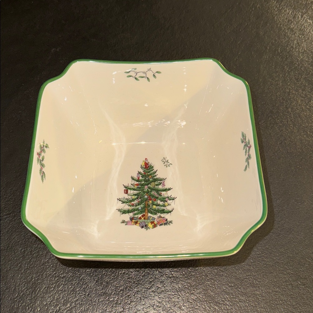 Spode “Christmas Tree” Small Square Bowl